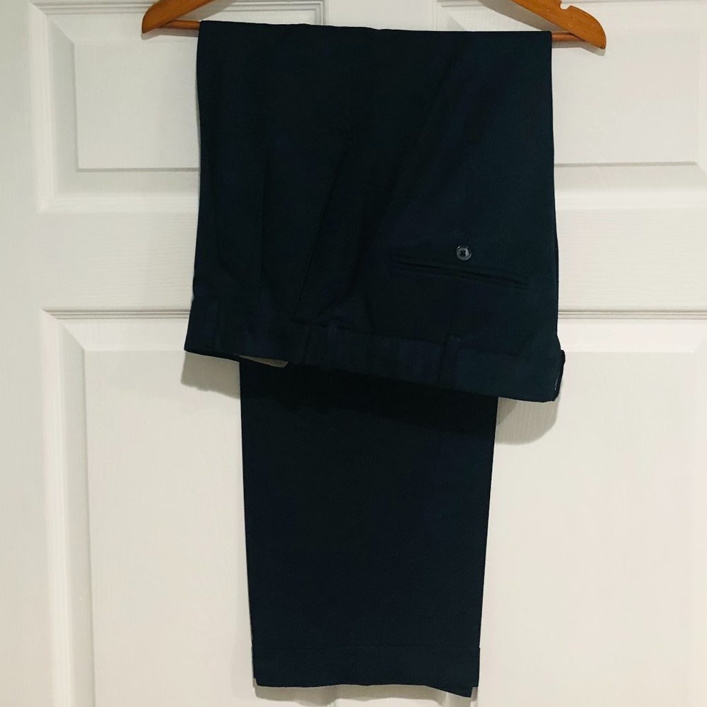 Croft & Barrow mens navy blue slacks 34x29